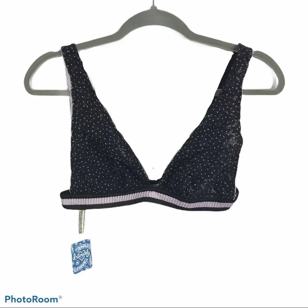 Free People Livvy Lace banded bralette nwt